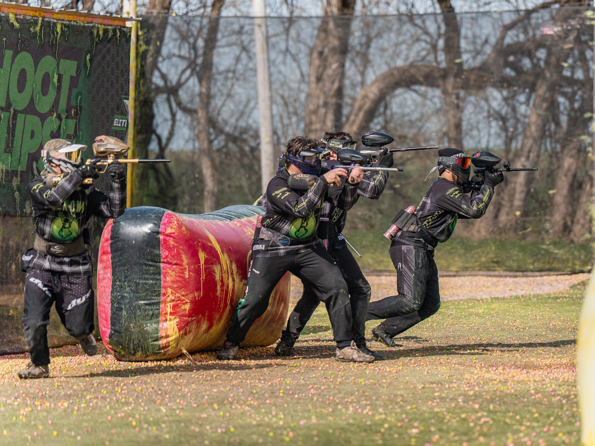 Bricktown Bucks paintball action